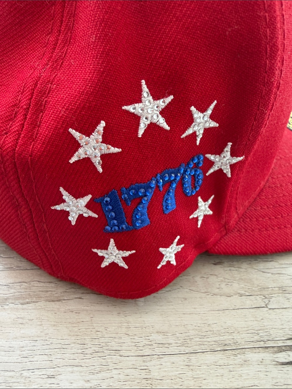New Era Red Philadelphia Phillies Cap with Gold Bell Accent - Picture 2 of 4
